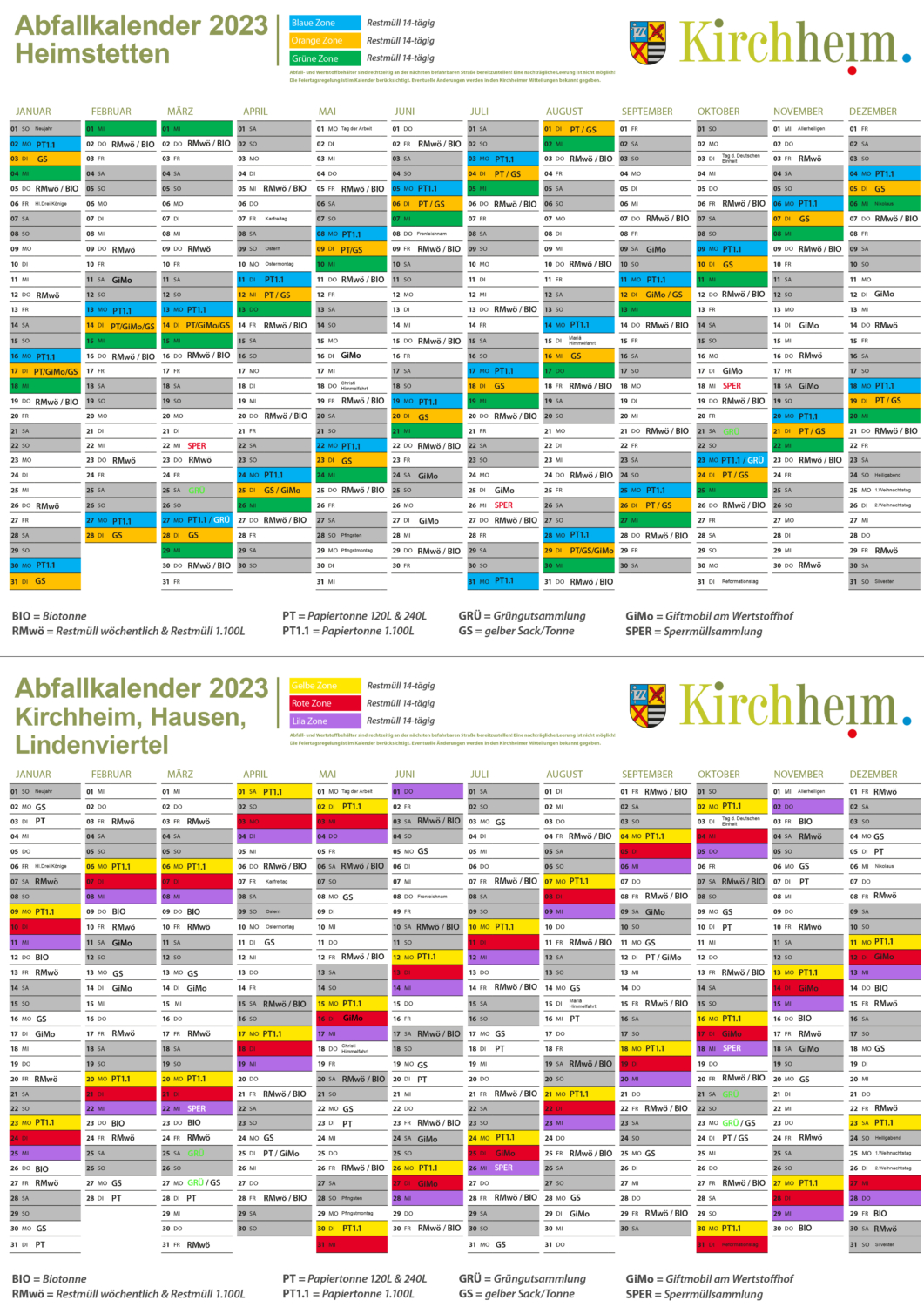 Abfallwirtschaft - Familiengemeinde Kirchheim b. München